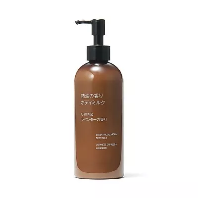 일본 무인양품 에센셜 오일 바디밀크 히노키 라벤더향 300ml