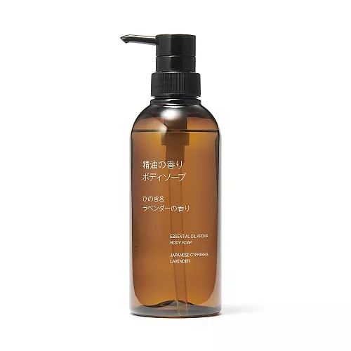 일본 무인양품 에센셜 오일 바디워시 히노키 라벤더향 400ml