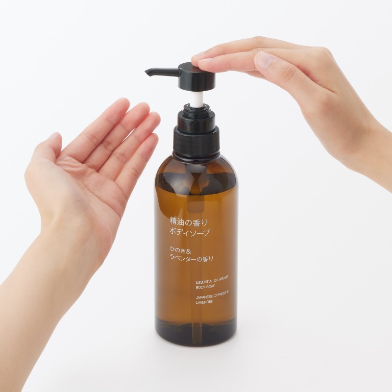 일본 무인양품 에센셜 오일 바디워시 히노키 라벤더향 400ml