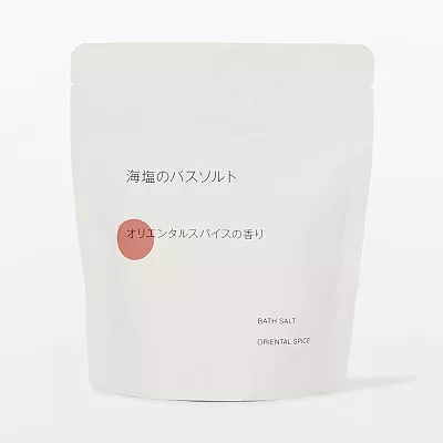 일본 무인양품 해염 배스솔트 오리엔탈 스파이스향 스푼 포함 360g