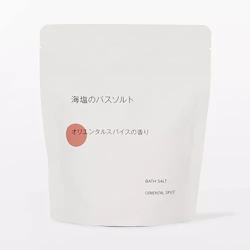 일본 무인양품 해염 배스솔트 오리엔탈 스파이스향 스푼 포함 360g