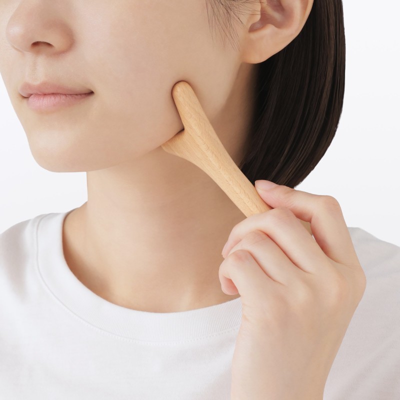 일본 무인양품 너도밤나무 마사지 스틱 13.5cm