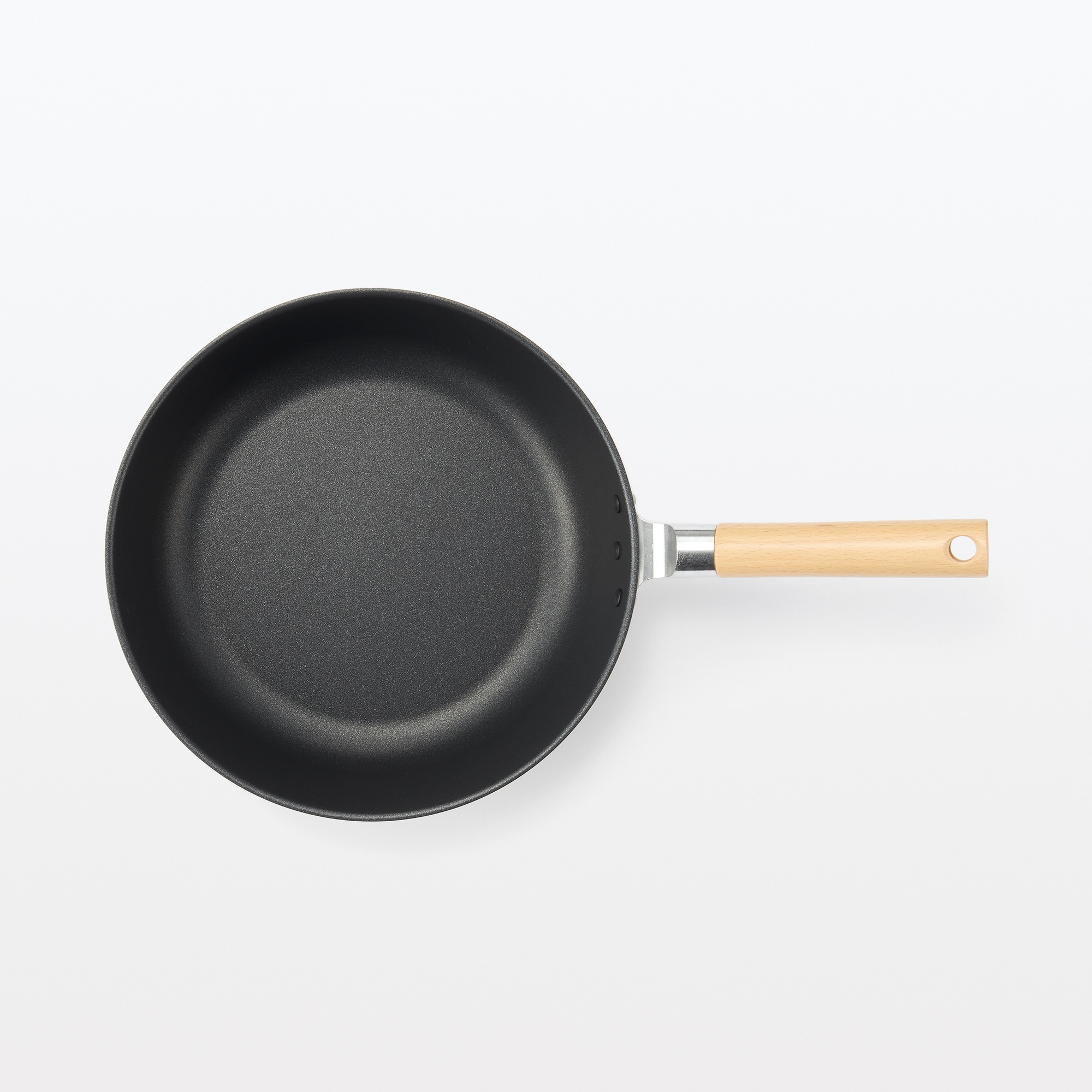 일본 무인양품 가스불 전용 냄비로도 쓸 수 있는 잘 눌어붙지 않는 깊은 프라이팬 28cm