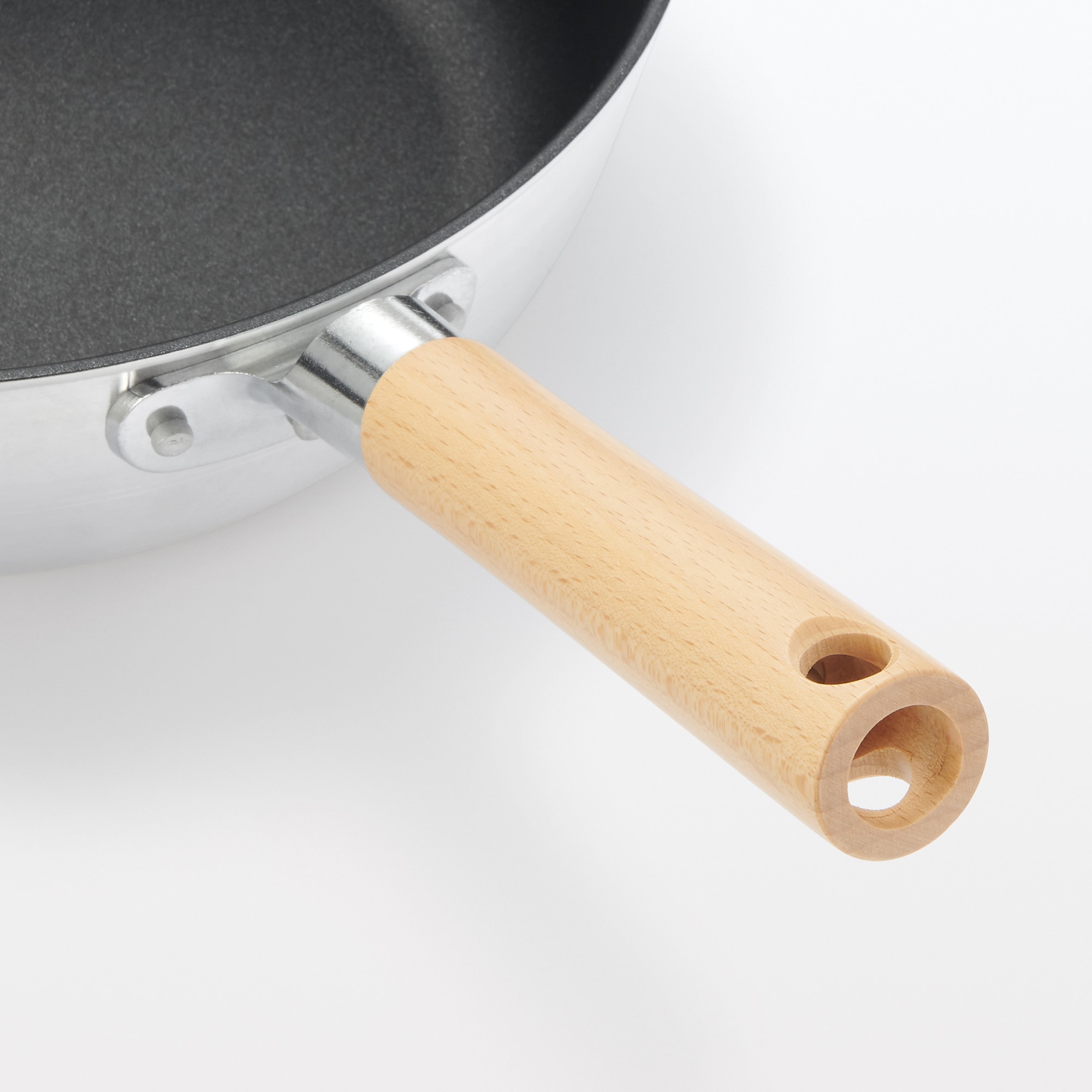일본 무인양품 가스불 전용 냄비로도 쓸 수 있는 잘 눌어붙지 않는 깊은 프라이팬 28cm