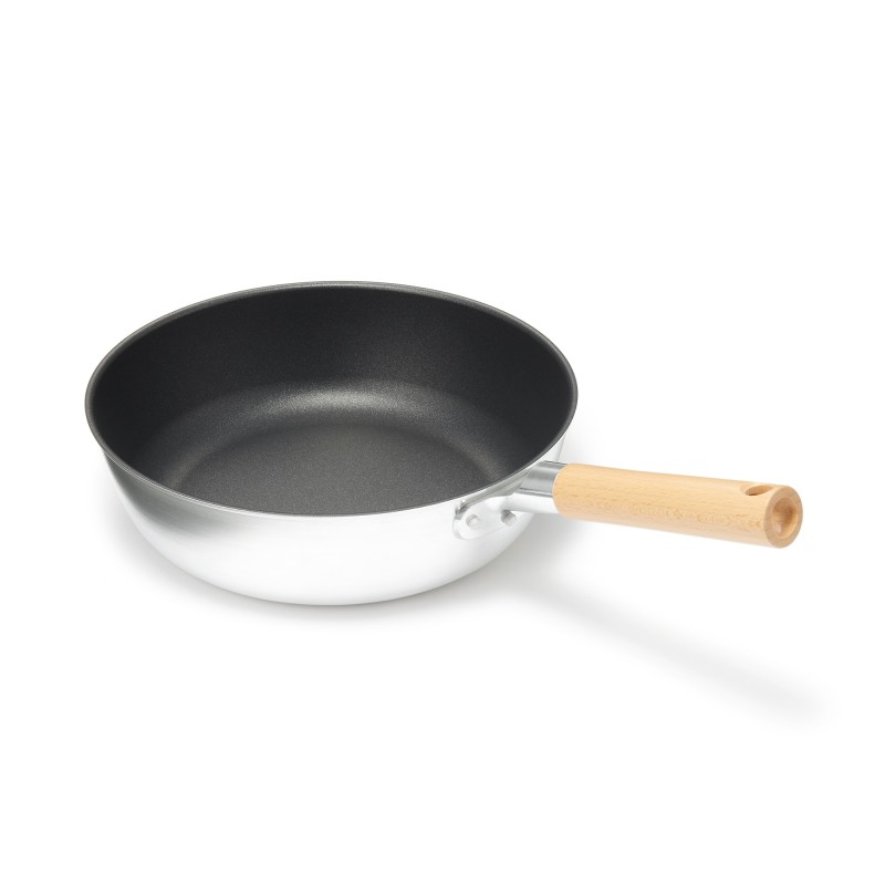 일본 무인양품 가스불 전용 냄비로도 쓸 수 있는 잘 눌어붙지 않는 깊은 프라이팬 28cm