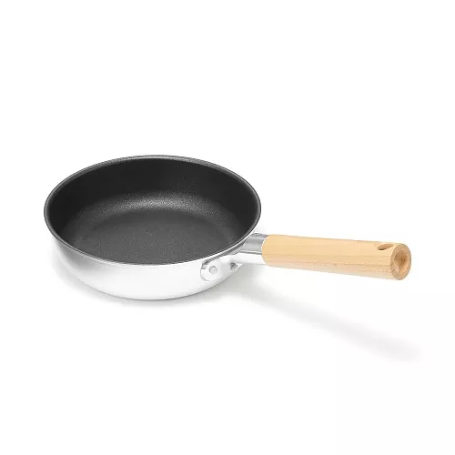 일본 무인양품 가스불 전용 굽는 면이 넓은 잘 눌어붙지 않는 얕은 프라이팬 20cm