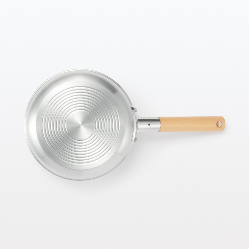 일본 무인양품 가스불 전용 굽는 면이 넓은 잘 눌어붙지 않는 얕은 프라이팬 20cm