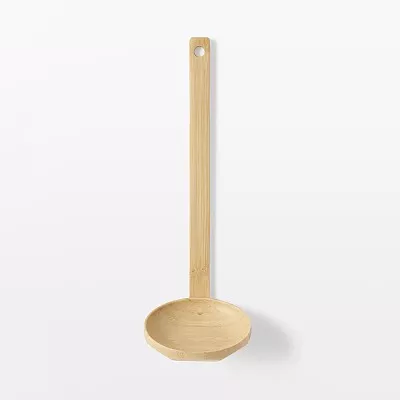일본 무인양품 그을린 대나무 국자 25cm
