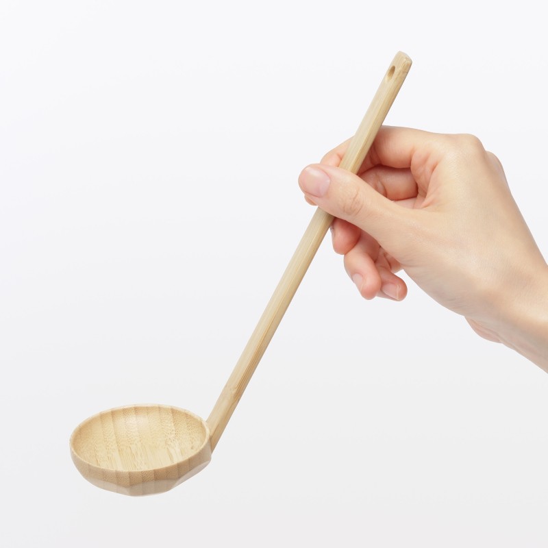 일본 무인양품 그을린 대나무 국자 25cm