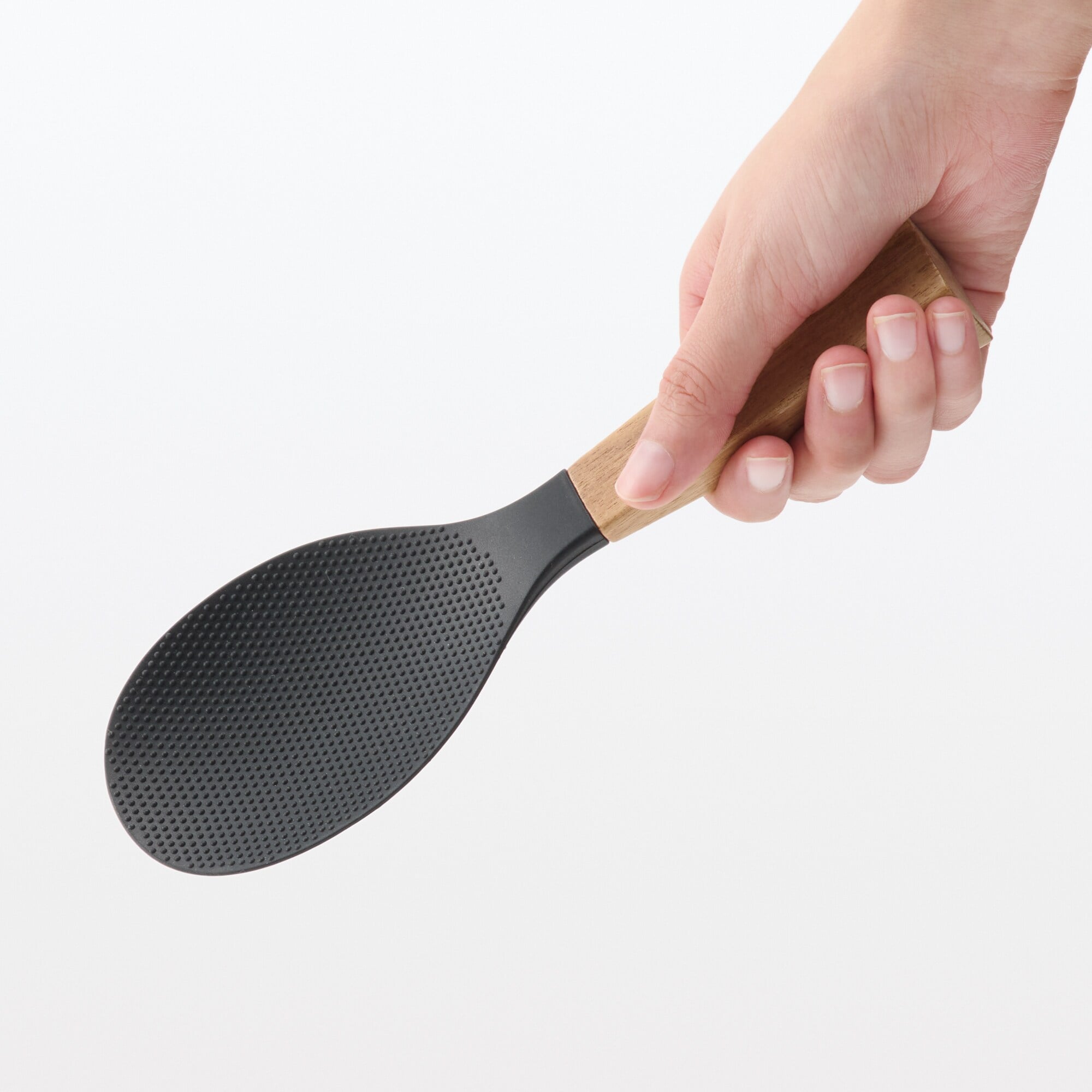 일본 무인양품 나무 손잡이 실리콘 세울 수 있는 주걱 22cm