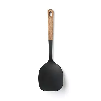 일본 무인양품 나무 손잡이 실리콘 터너 스푼 26cm