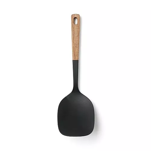 일본 무인양품 나무 손잡이 실리콘 터너 스푼 26cm