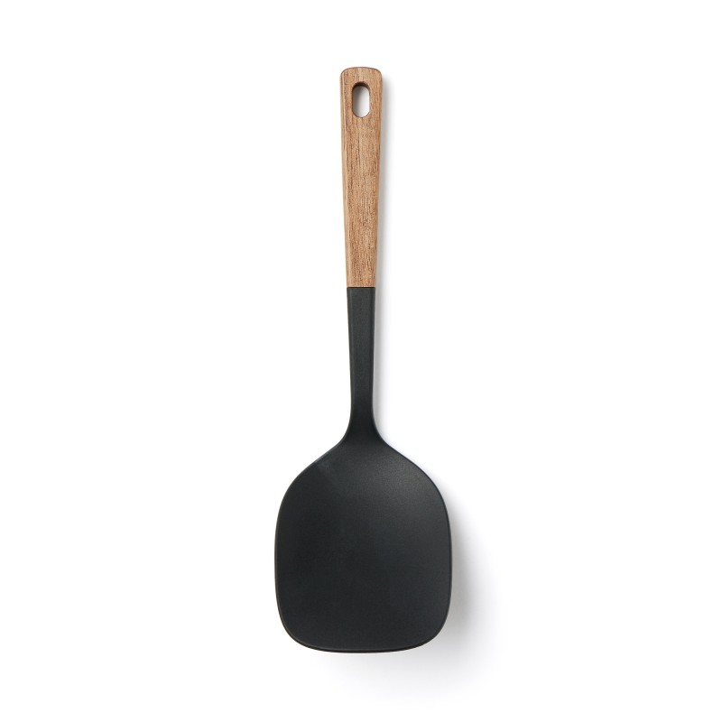 일본 무인양품 나무 손잡이 실리콘 터너 스푼 26cm