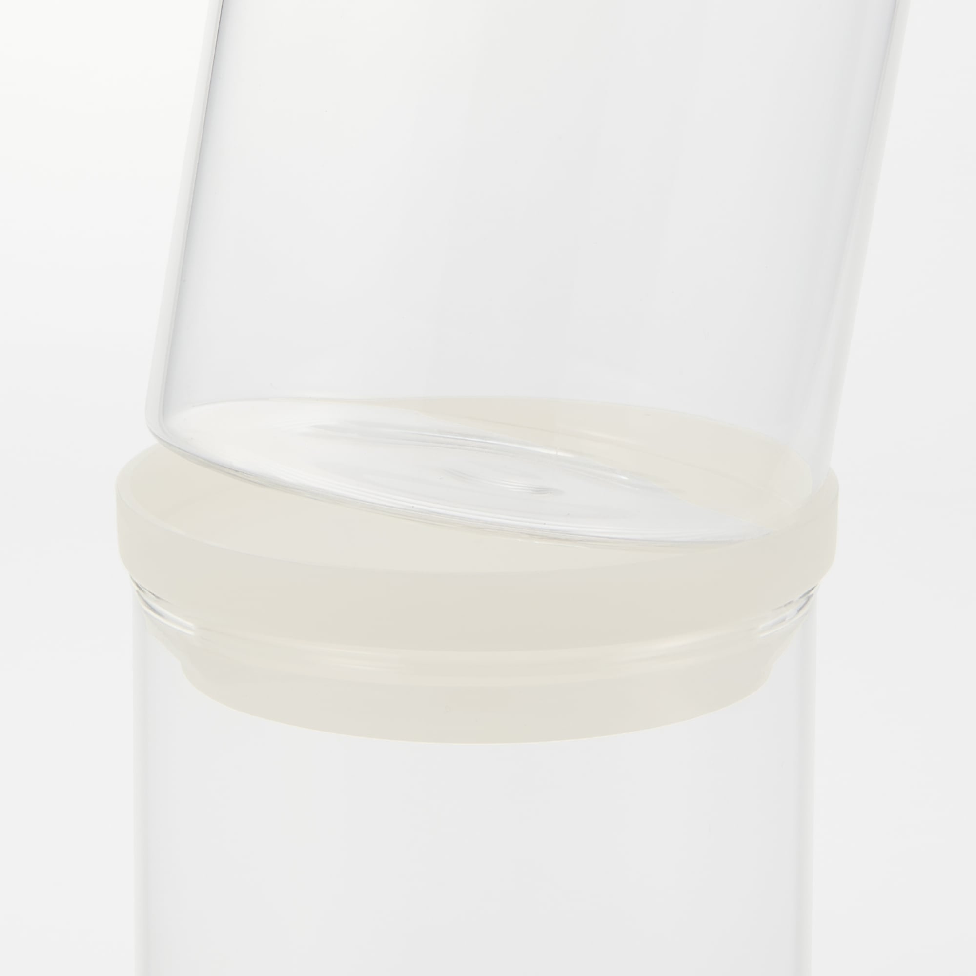 일본 무인양품 내열 유리 원형 보관 용기 320ml