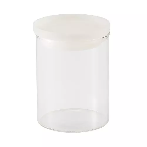 일본 무인양품 내열 유리 원형 보관 용기 320ml