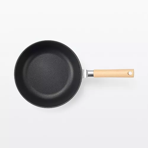 일본 무인양품 IH 인덕션 대응 깊은형 냄비로도 쓸 수 있는 잘 눌어붙지 않는 프라이팬 24cm