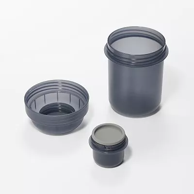무인양품 토핑컵 포함 런치캡슐 350ml 블랙