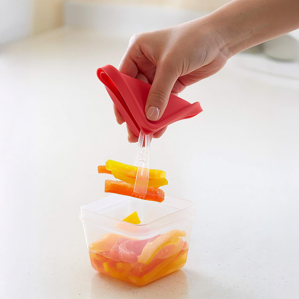 뚜껑이 집게가 되는 저장 용기 350ml 2개 세트