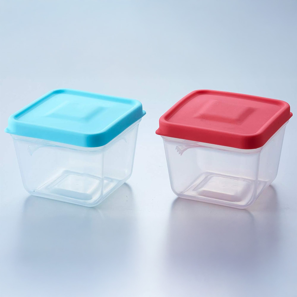뚜껑이 집게가 되는 저장 용기 175ml 2개 세트