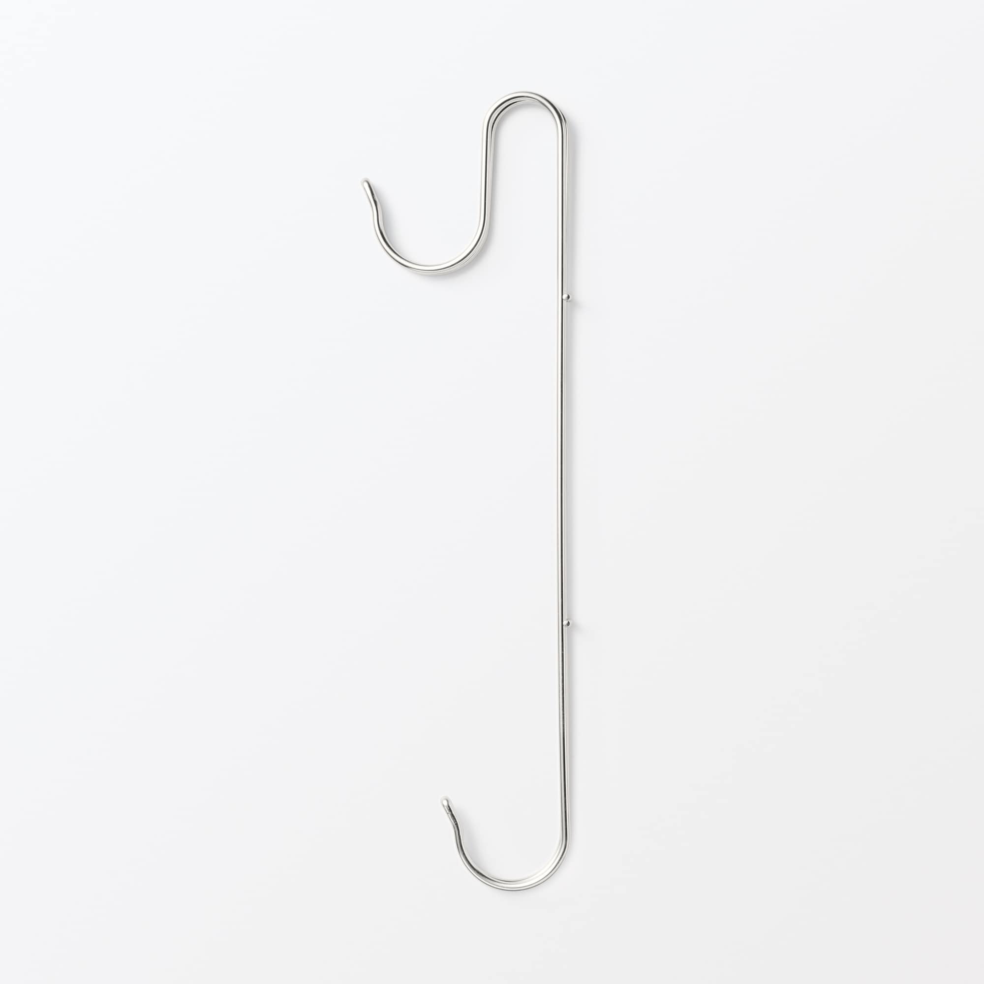 일본 무인양품 스테인리스 흔들림 적은 더블 후크 롱 타입 1.5x6.5x25cm