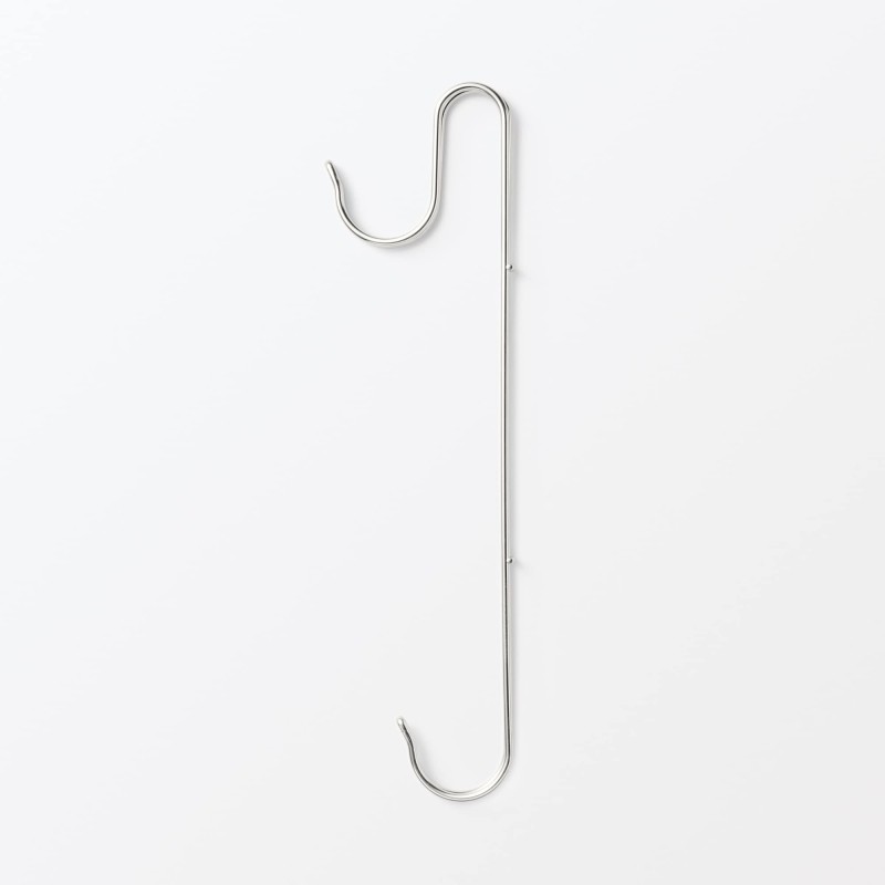 일본 무인양품 스테인리스 흔들림 적은 더블 후크 롱 타입 1.5x6.5x25cm
