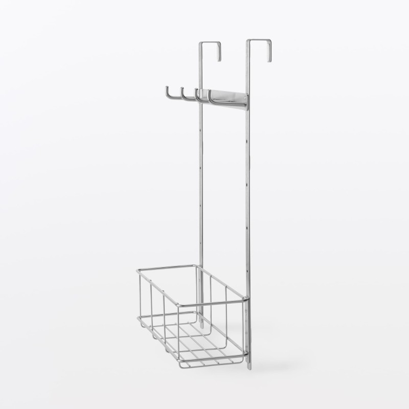 일본 무인양품 싱크대 문에 거는 수납 조절 가능한 후크 포켓 포함 28.5x11.5x38cm