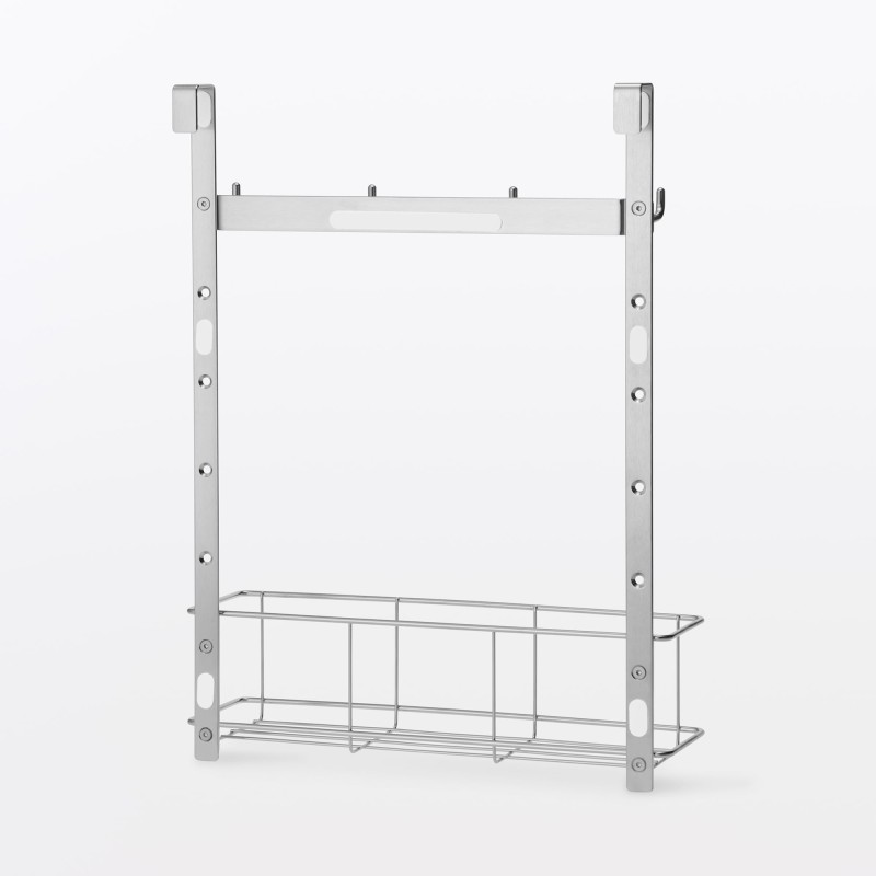 일본 무인양품 싱크대 문에 거는 수납 조절 가능한 후크 포켓 포함 28.5x11.5x38cm