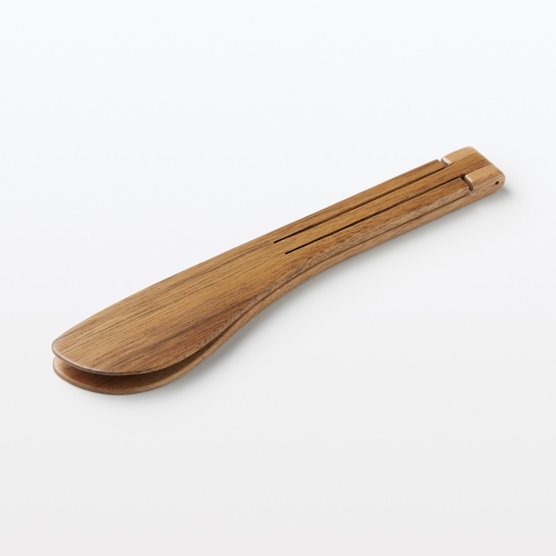 일본 무인양품 아카시아 접이식 집게 22cm