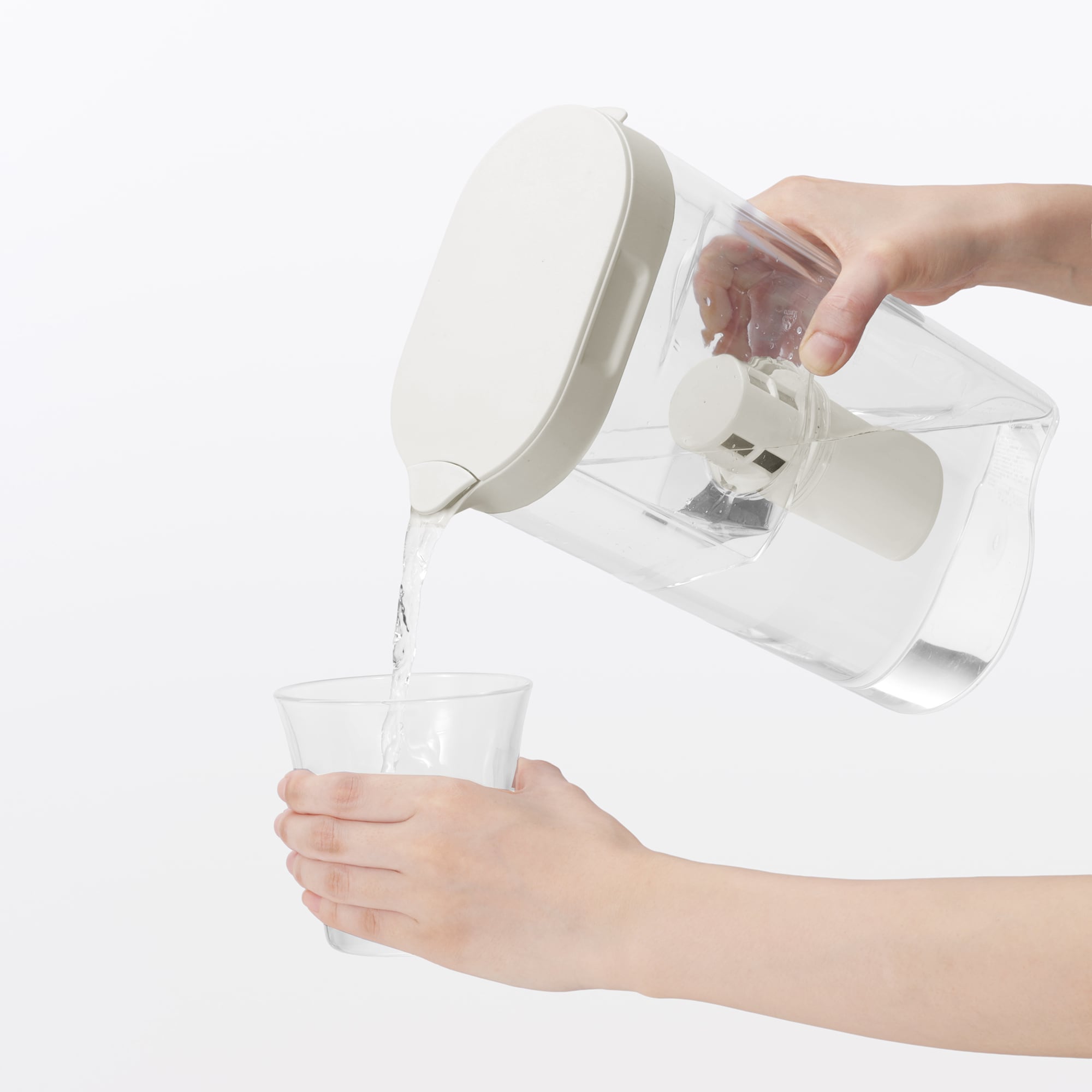 일본 무인양품 아크릴 정수 포트 정수 용량 1.1L