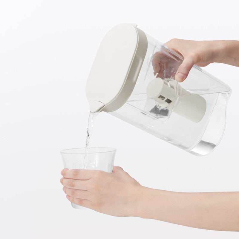 일본 무인양품 아크릴 정수 포트 정수 용량 1.1L