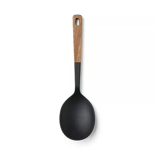 일본 무인양품 원목 손잡이 실리콘 조리 스푼 26cm