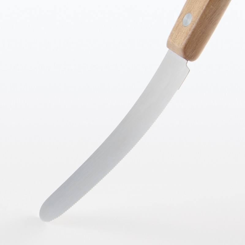 일본 무인양품 원목 손잡이 휘어지는 빵칼 나이프 20cm