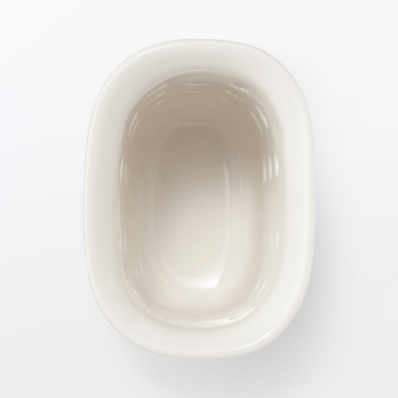 일본 무인양품 자기 주방 물 빼기 용기 6.5x5x6.5cm