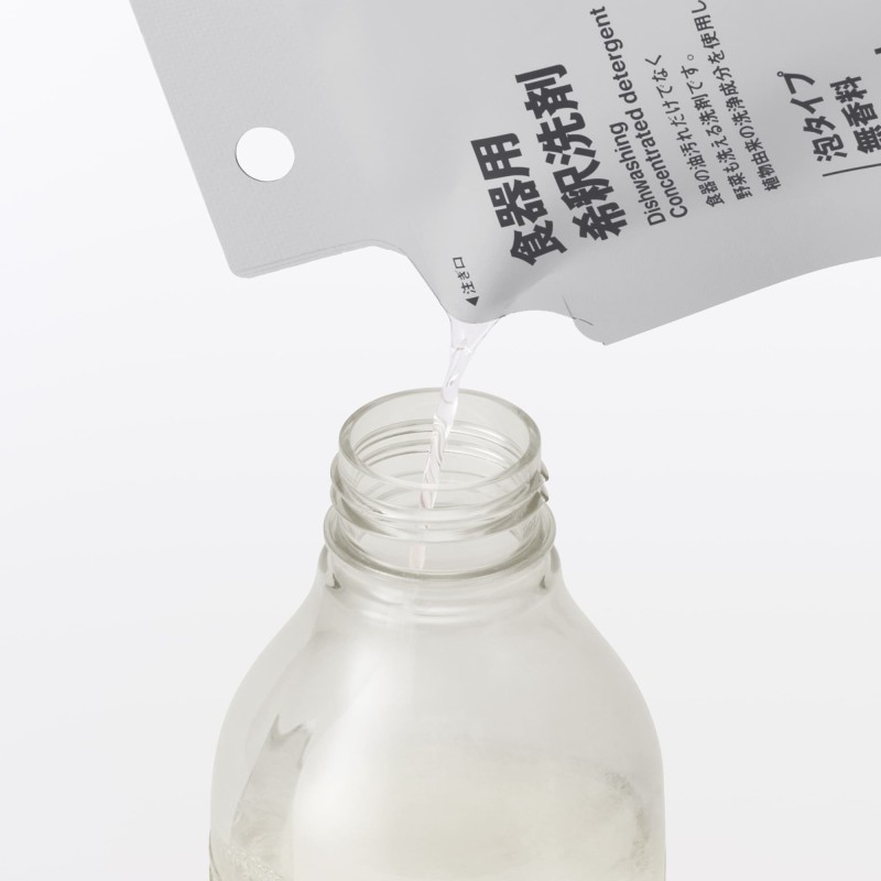 일본 무인양품 주방용 희석 세제 세트 거품 클리너 보틀 1개 희석 세제 1봉입