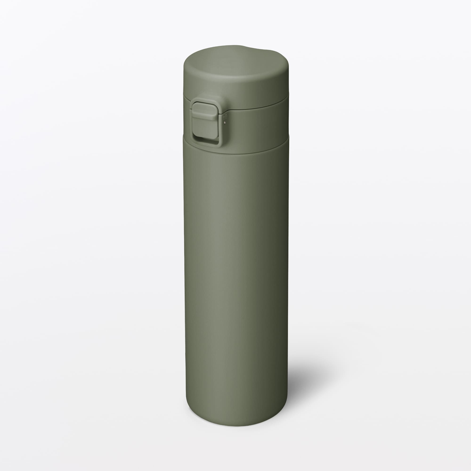 일본 무인양품 진공 단열 구조 보온보냉 보틀 원터치 타입 500mL 카키