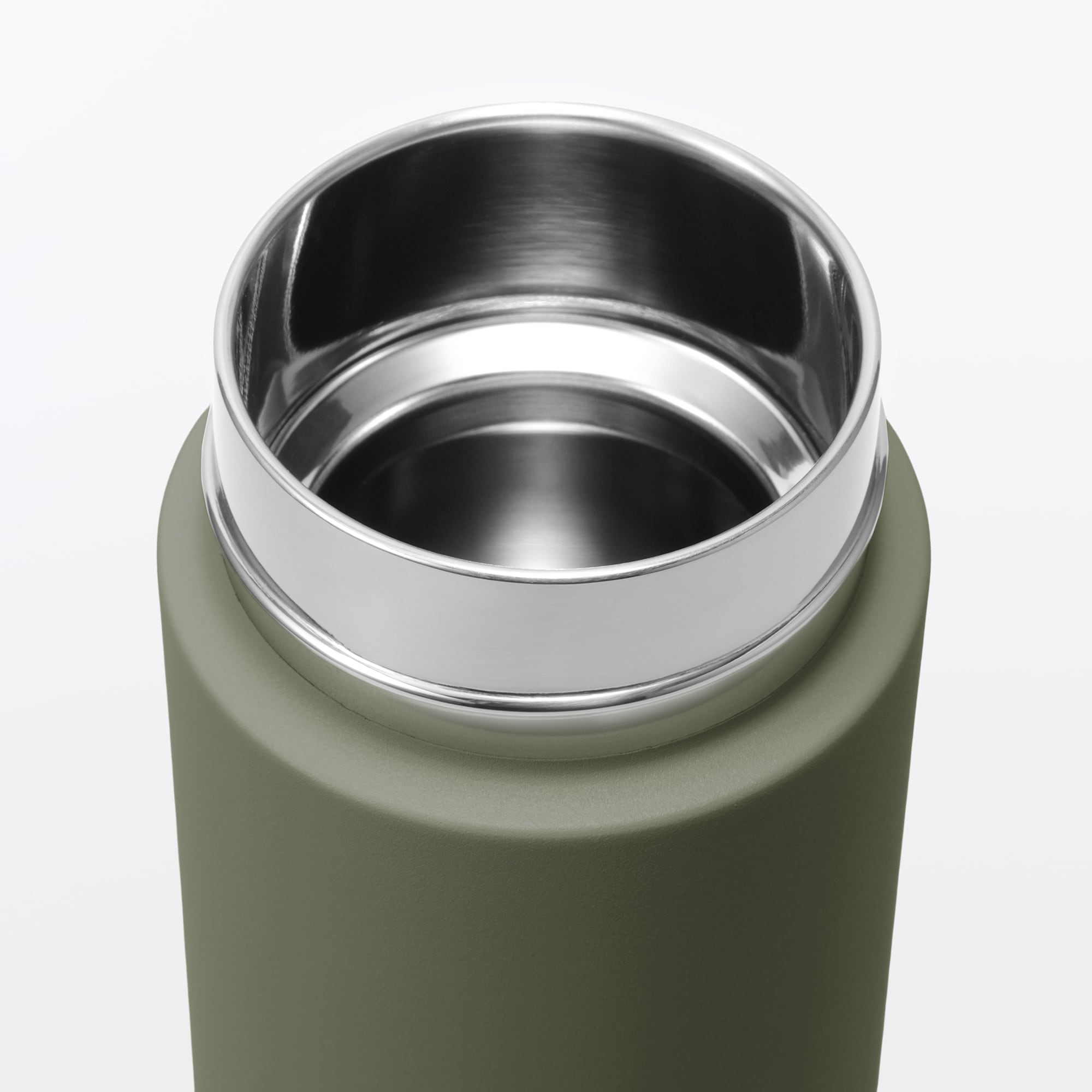 일본 무인양품 진공 단열 구조 보온보냉 보틀 원터치 타입 500mL 카키