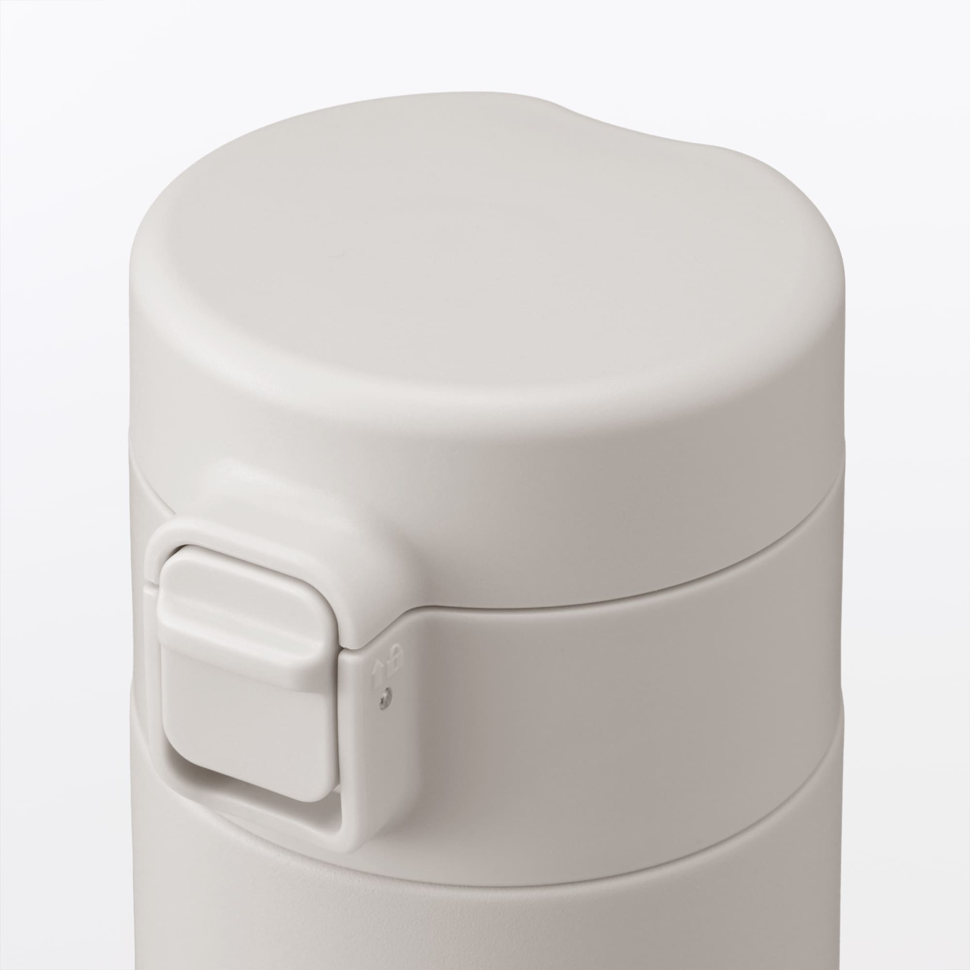 일본 무인양품 진공 단열 구조 보온보냉 보틀 원터치 타입 500mL 그레이 베이지