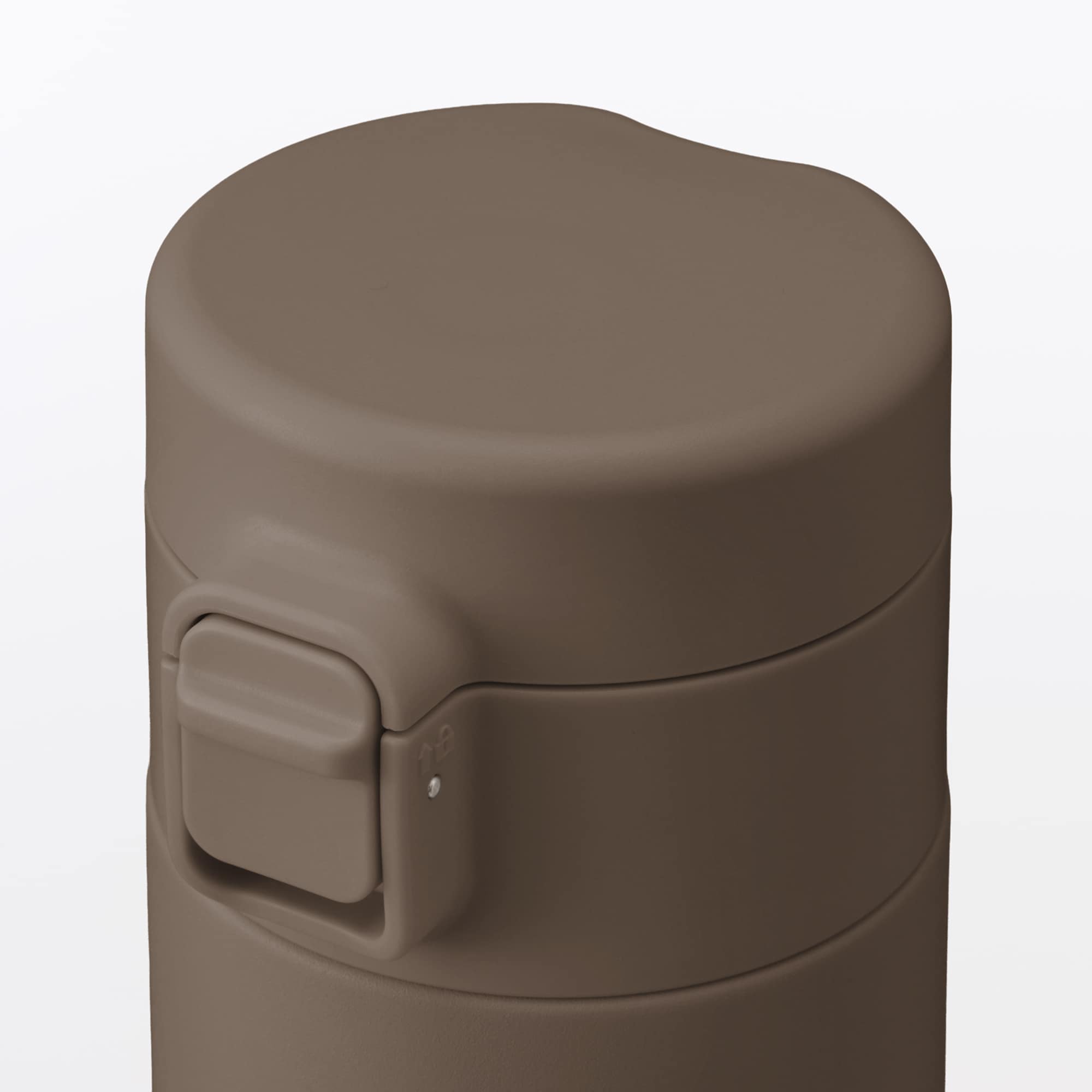 일본 무인양품 진공 단열 구조 보온보냉 보틀 원터치 타입 500mL 브라운