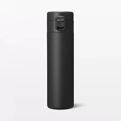 일본 무인양품 진공 단열 구조 보온보냉 보틀 원터치 타입 500mL 블랙