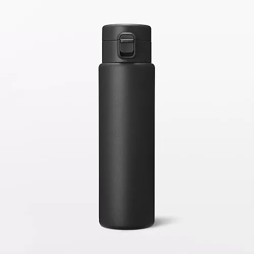 일본 무인양품 진공 단열 구조 보온보냉 보틀 원터치 타입 750mL 블랙