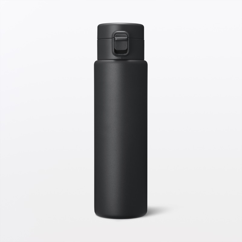 일본 무인양품 진공 단열 구조 보온보냉 보틀 원터치 타입 750mL 블랙
