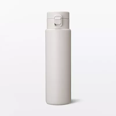 일본 무인양품 진공 단열 구조 보온보냉 보틀 원터치 타입 750mL 그레이 베이지