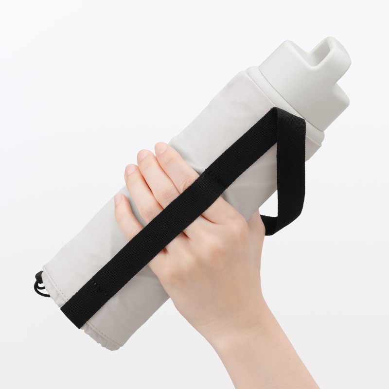 일본 무인양품 조절 가능한 보틀 홀더 대 라이트 그레이 7.5x22cm