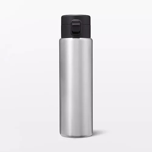 일본 무인양품 진공 단열 구조 보온보냉 보틀 원터치 타입 750mL 실버