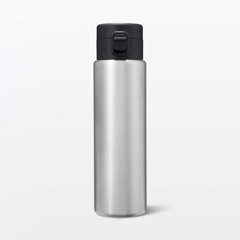 일본 무인양품 진공 단열 구조 보온보냉 보틀 원터치 타입 750mL 실버