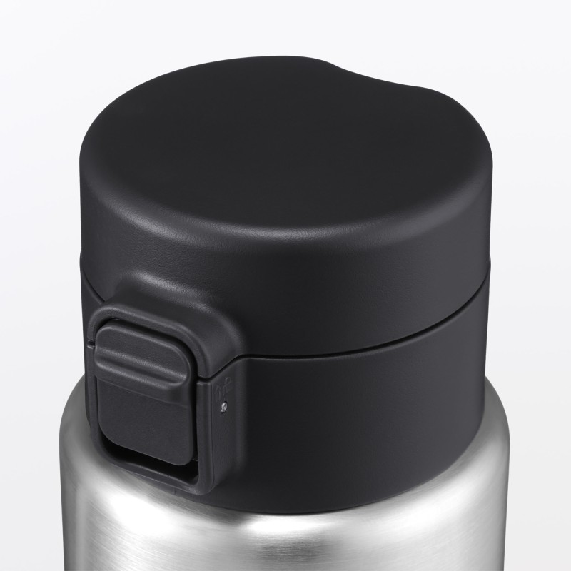 일본 무인양품 진공 단열 구조 보온보냉 보틀 원터치 타입 750mL 실버