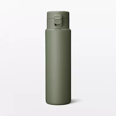 일본 무인양품 진공 단열 구조 보온보냉 보틀 원터치 타입 750mL 카키