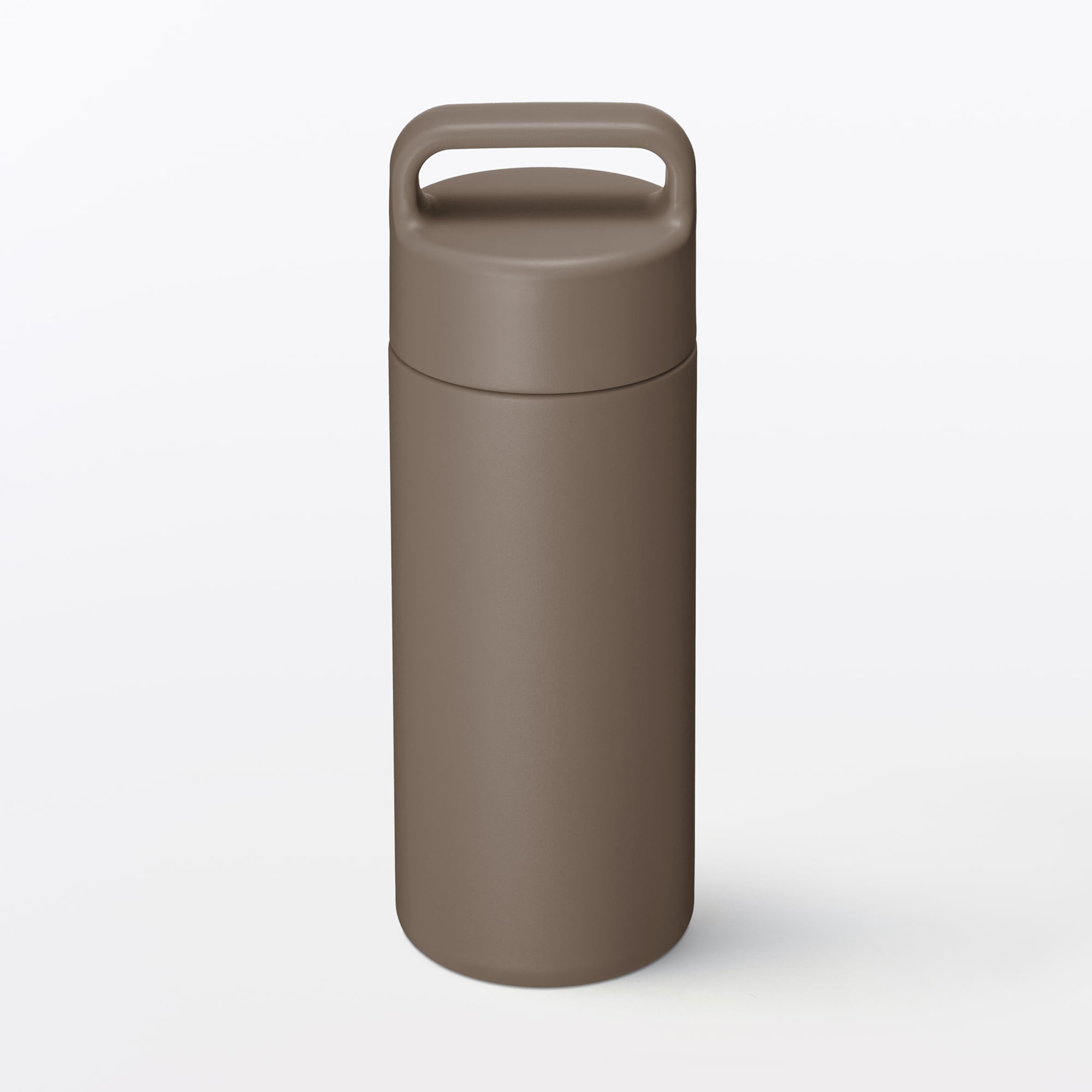 일본 무인양품 진공 단열 구조 보온보냉 보틀 핸들 타입 350mL 브라운