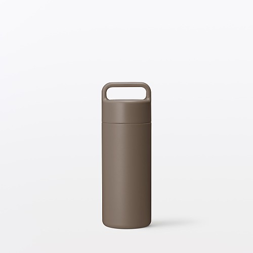 일본 무인양품 진공 단열 구조 보온보냉 보틀 핸들 타입 350mL 브라운