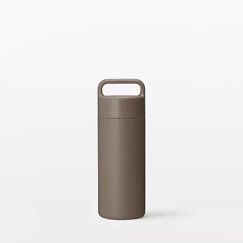일본 무인양품 진공 단열 구조 보온보냉 보틀 핸들 타입 350mL 브라운